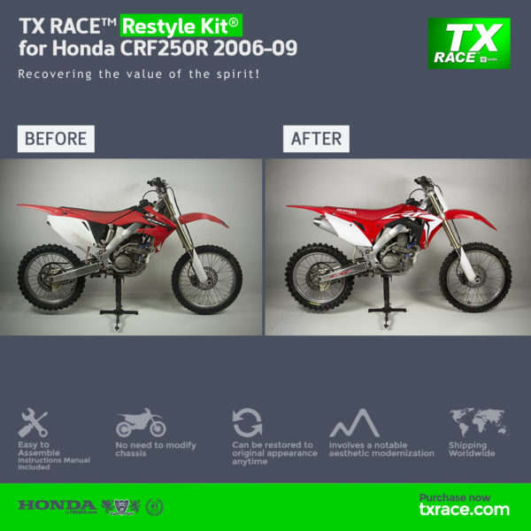 TX RACE™ Restyle Plastic Kit® for Honda CRF250R 2006-2009