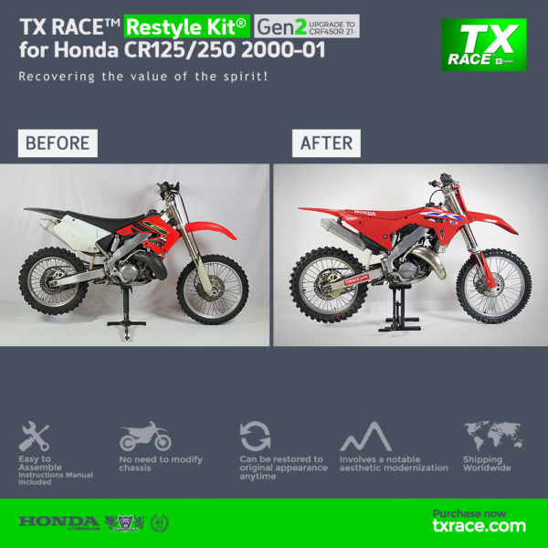 TX RACE™ Restyle Kit® Gen2 for Honda CR125/250 2000-2001